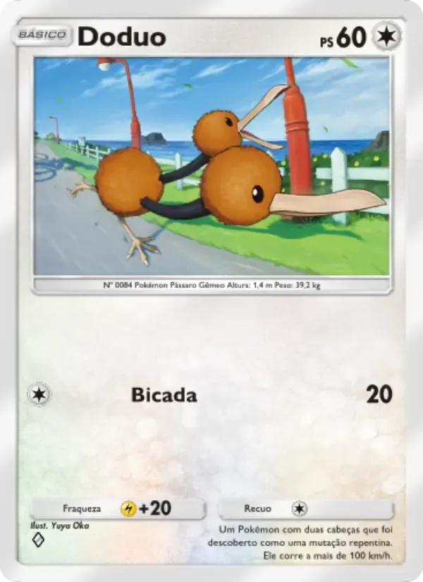 Doduo card in Portuguese