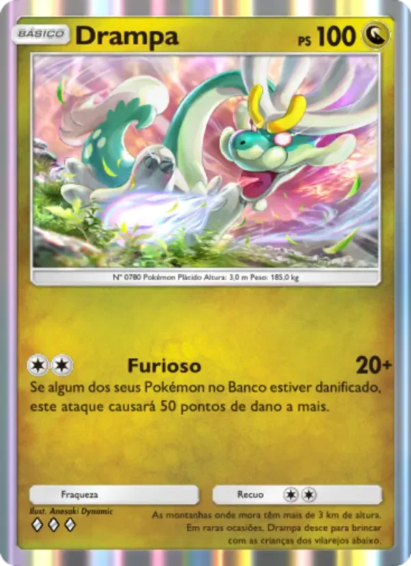 Drampa card in Portuguese