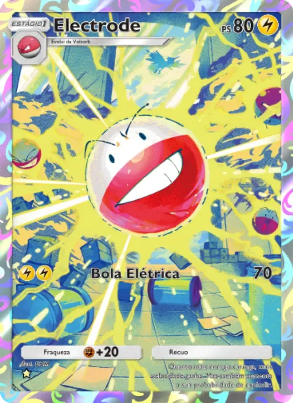Electrode card in Portuguese