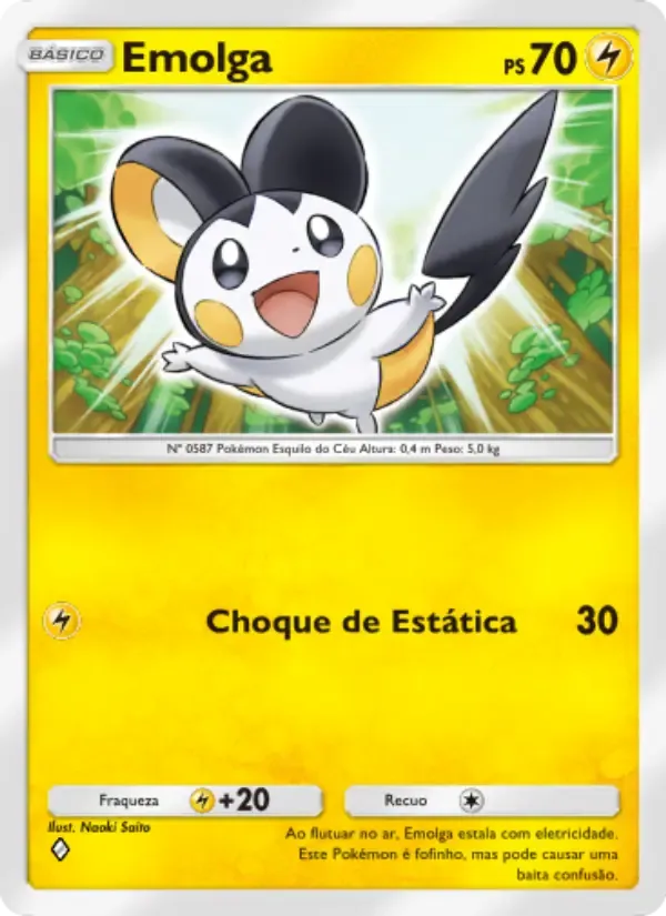 Emolga card in Portuguese