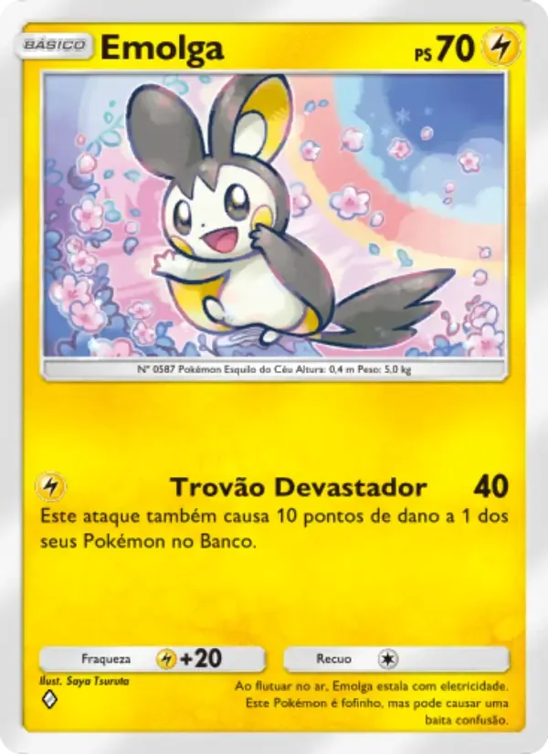 Emolga card in Portuguese