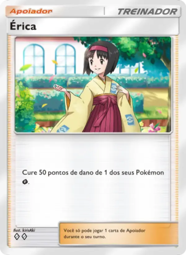 Erika card in Portuguese