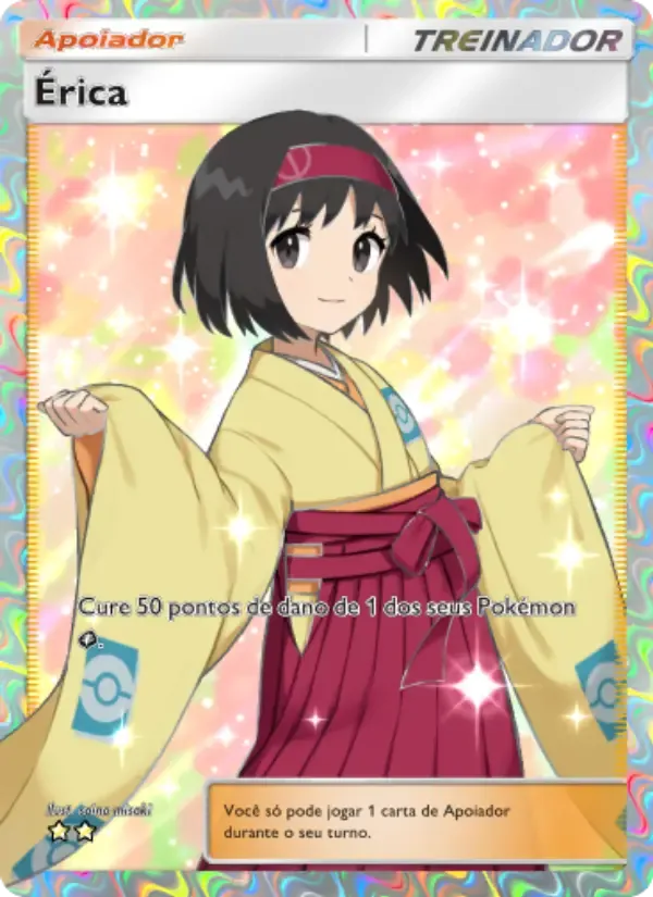Erika card in Portuguese