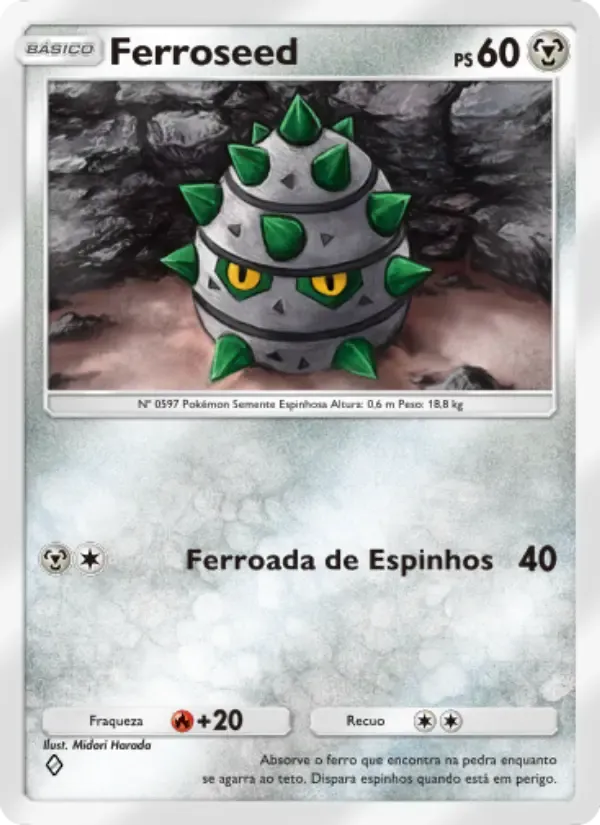 Ferroseed card in Portuguese