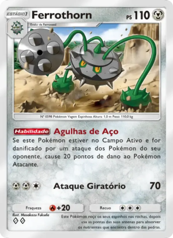Ferrothorn card in Portuguese