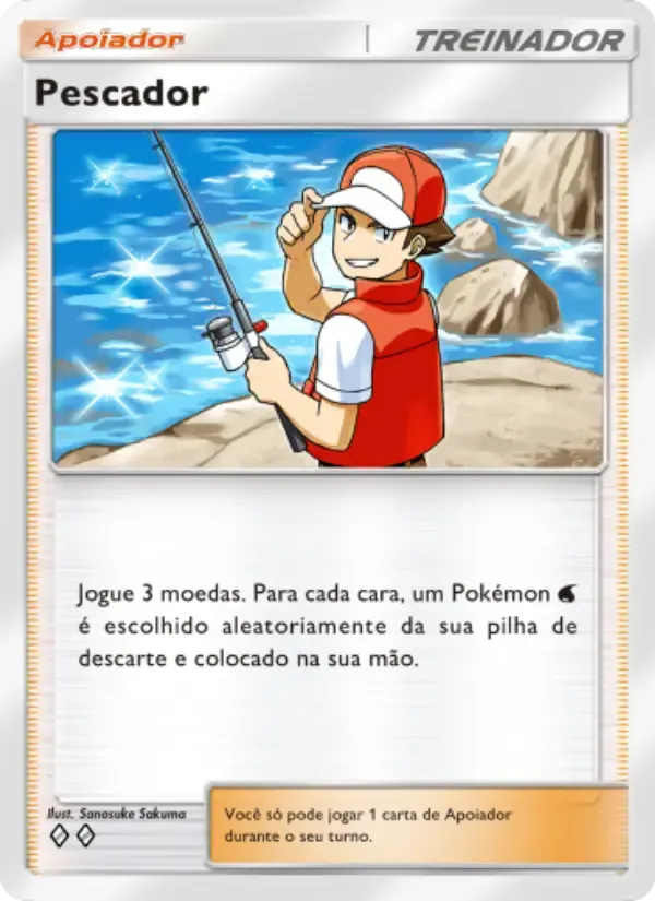 Fisher card in Portuguese