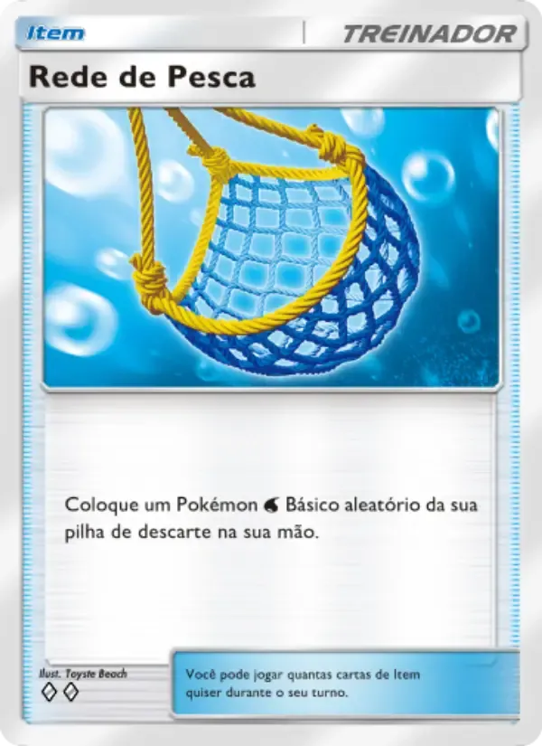 Fishing Net card in Portuguese