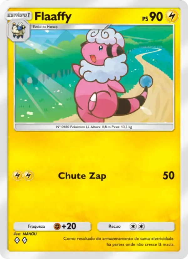 Flaaffy card in Portuguese