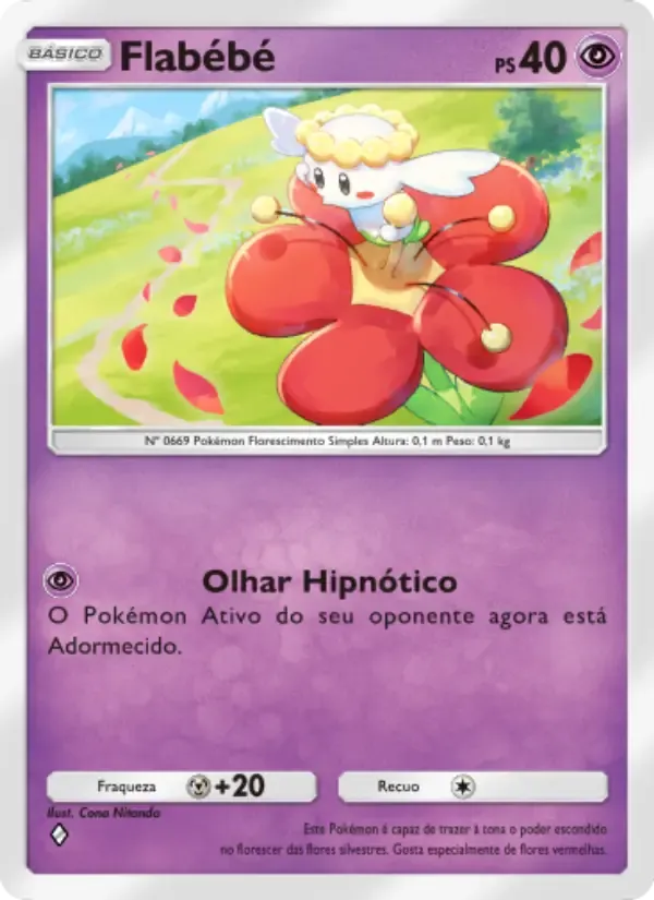 Flabébé card in Portuguese