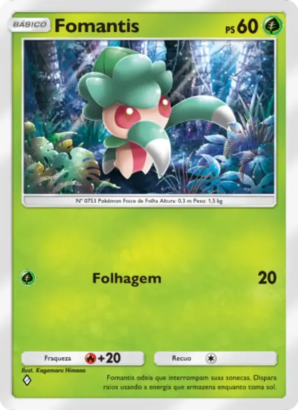 Fomantis card in Portuguese