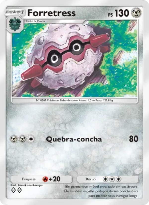 Forretress card in Portuguese