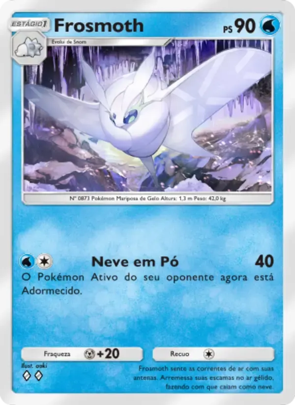 Frosmoth card in Portuguese