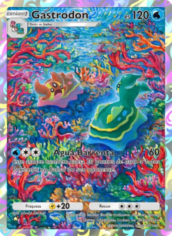 Gastrodon card in Portuguese