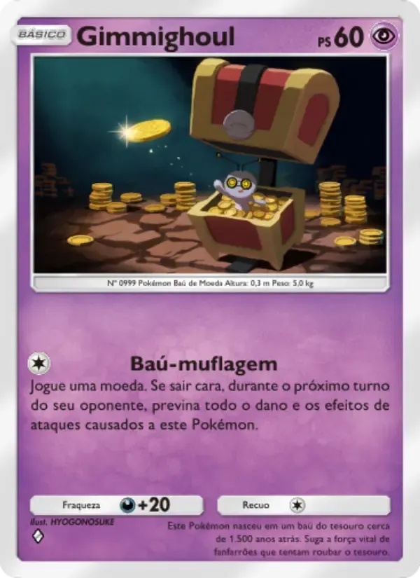 Gimmighoul card in Portuguese