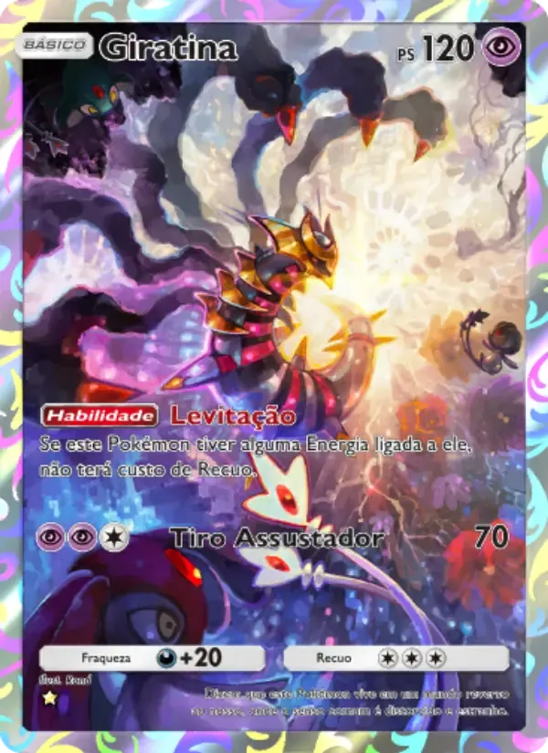 Giratina card in Portuguese
