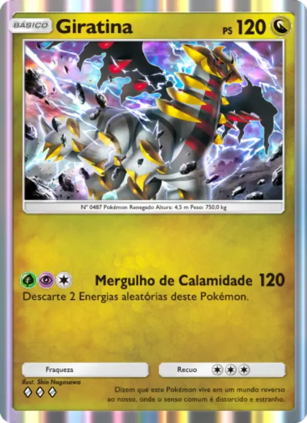 Giratina card in Portuguese