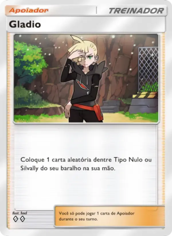 Gladion card in Portuguese