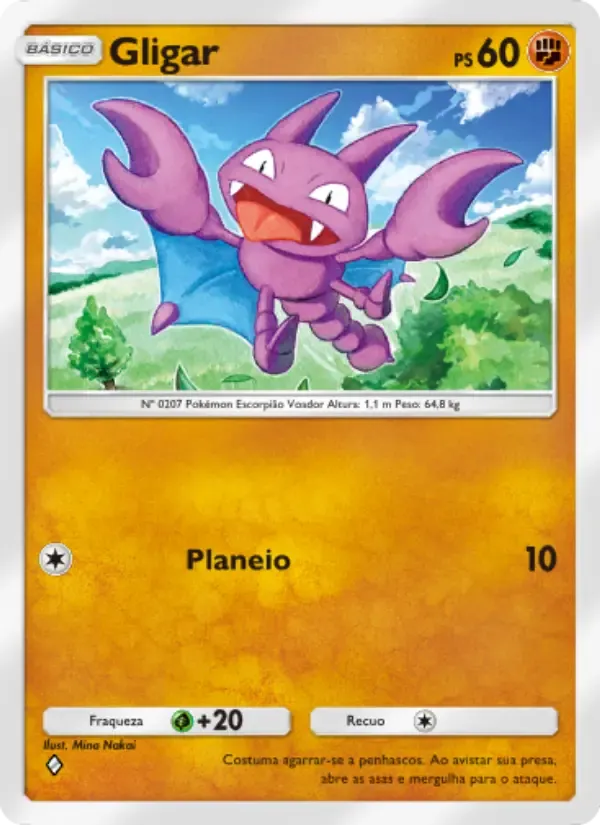 Gligar card in Portuguese