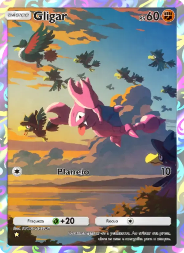 Gligar card in Portuguese