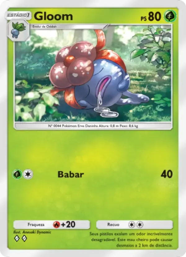 Gloom card in Portuguese
