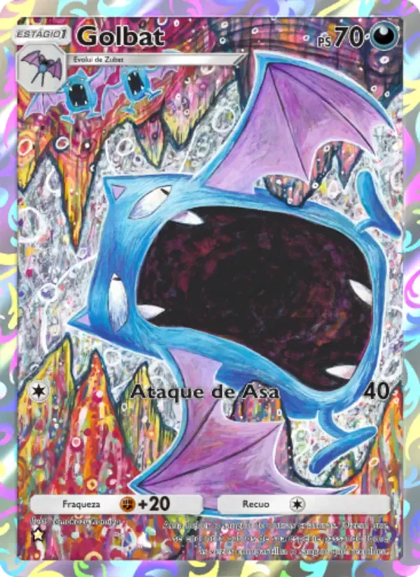 Golbat card in Portuguese