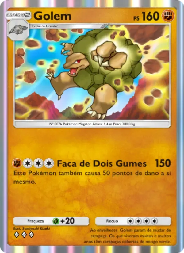 Golem card in Portuguese