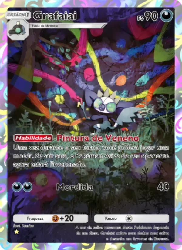 Grafaiai card in Portuguese