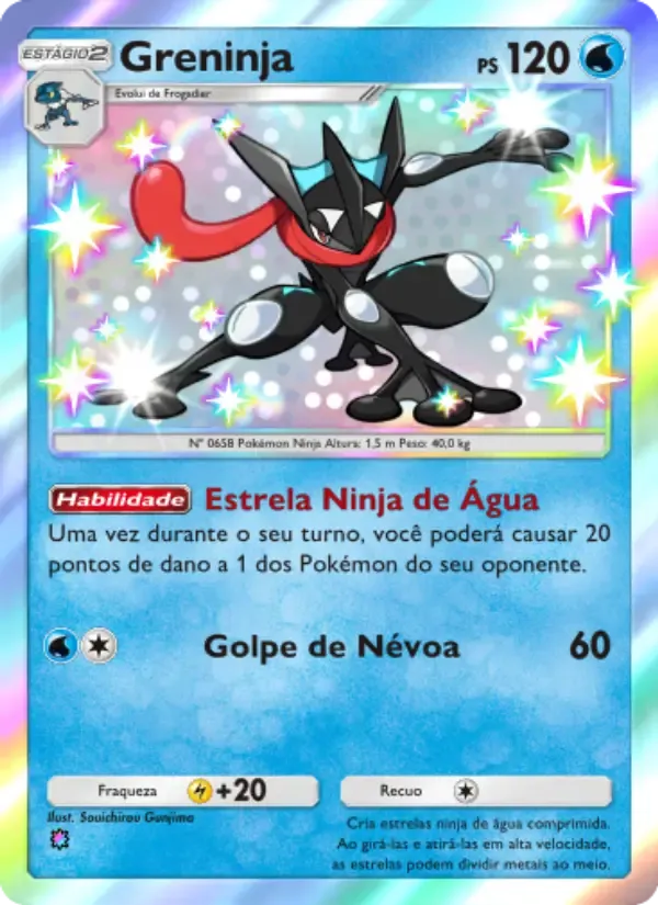 Greninja card in Portuguese