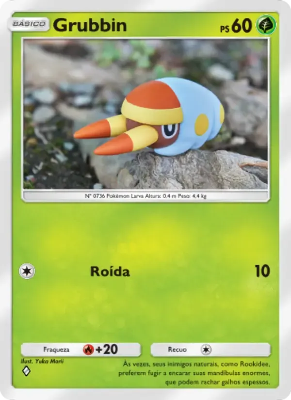 Grubbin card in Portuguese