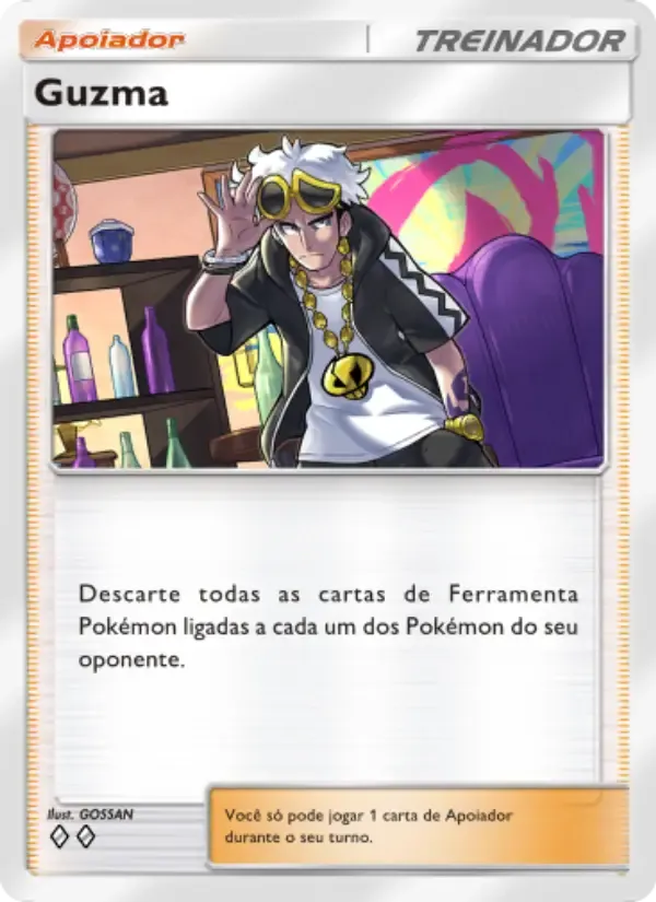 Guzma card in Portuguese