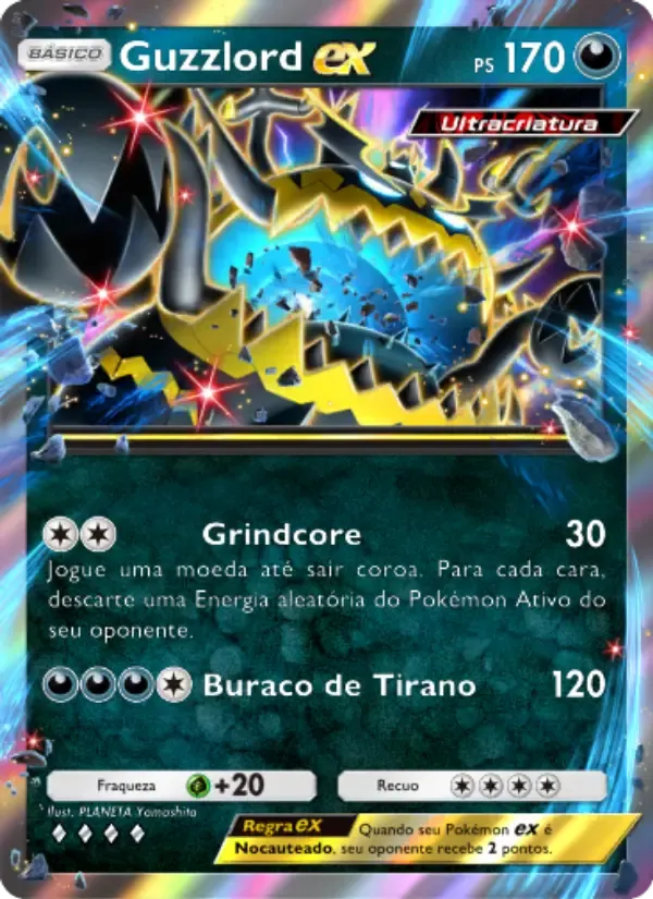 Guzzlord ex card in Portuguese