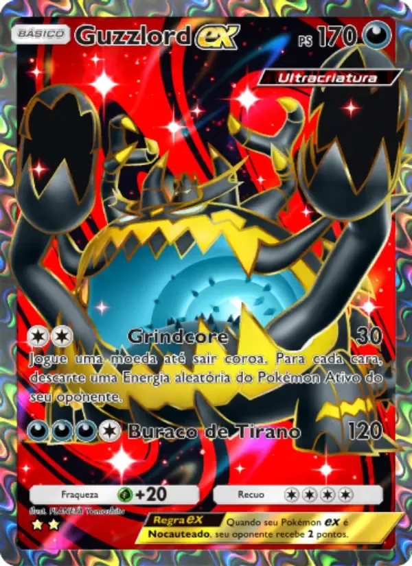 Guzzlord ex card in Portuguese