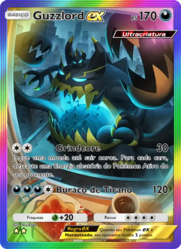 Guzzlord ex card in Portuguese