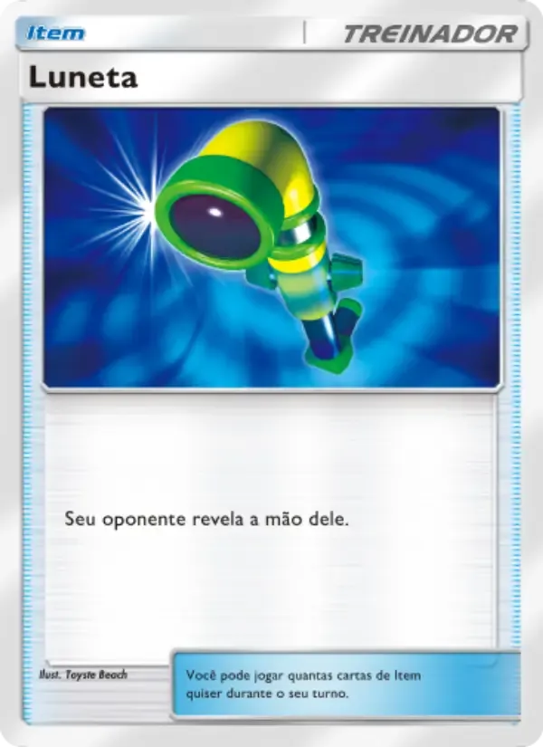 Hand Scope card in Portuguese