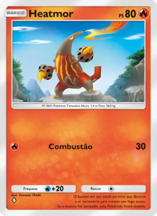 Heatmor card in Portuguese