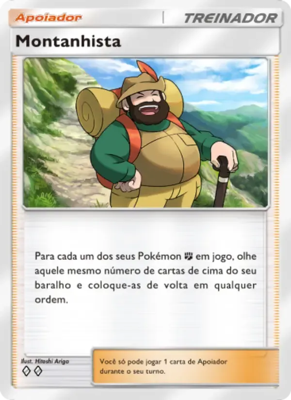 Hiker card in Portuguese