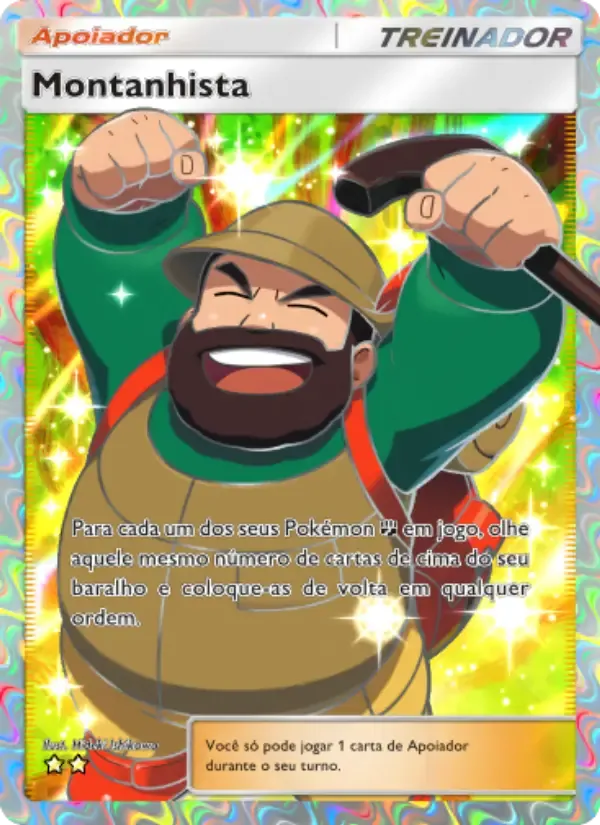 Hiker card in Portuguese