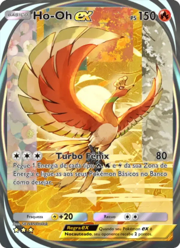 Ho-Oh ex card in Portuguese