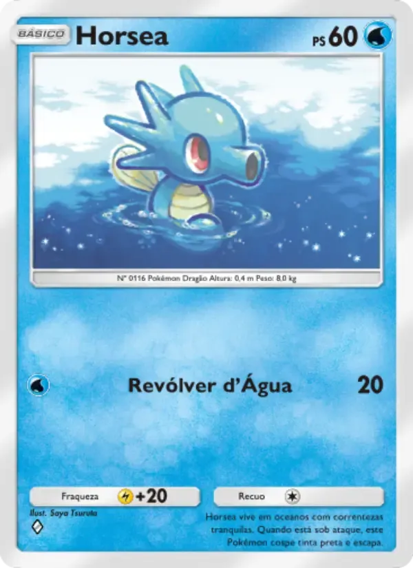 Horsea card in Portuguese