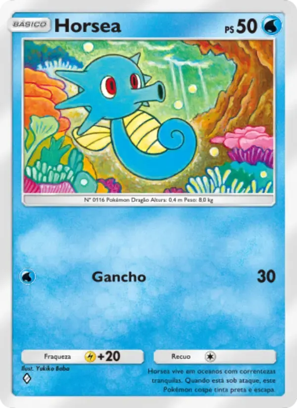 Horsea card in Portuguese