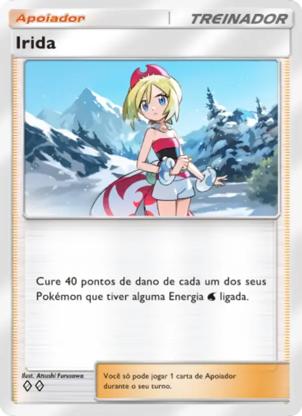 Irida card in Portuguese