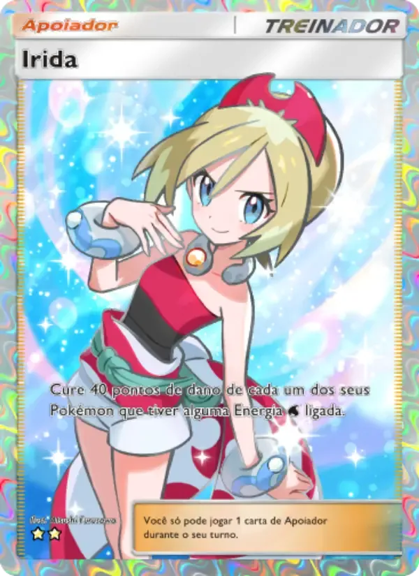 Irida card in Portuguese