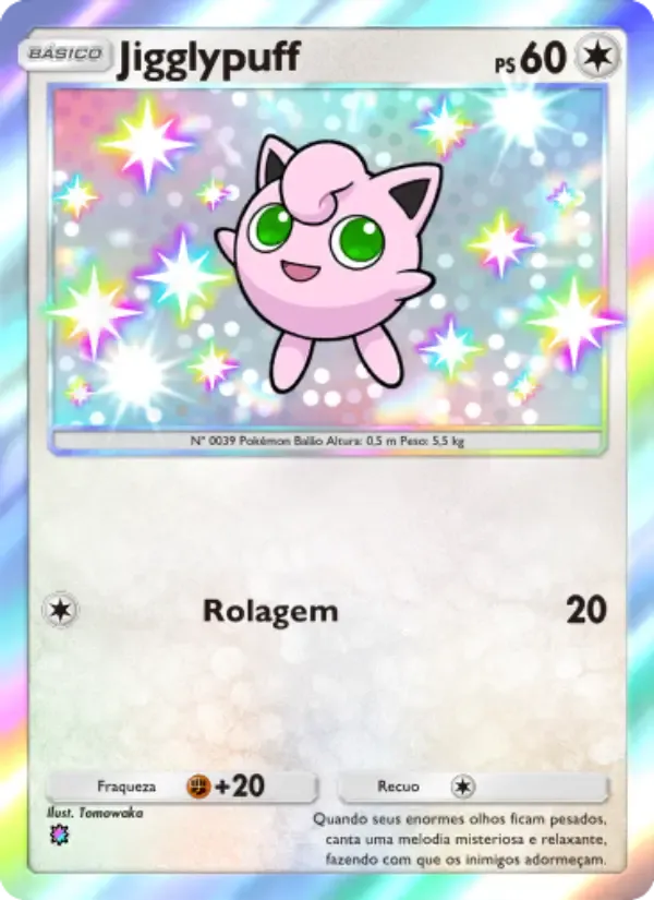 Jigglypuff card in Portuguese