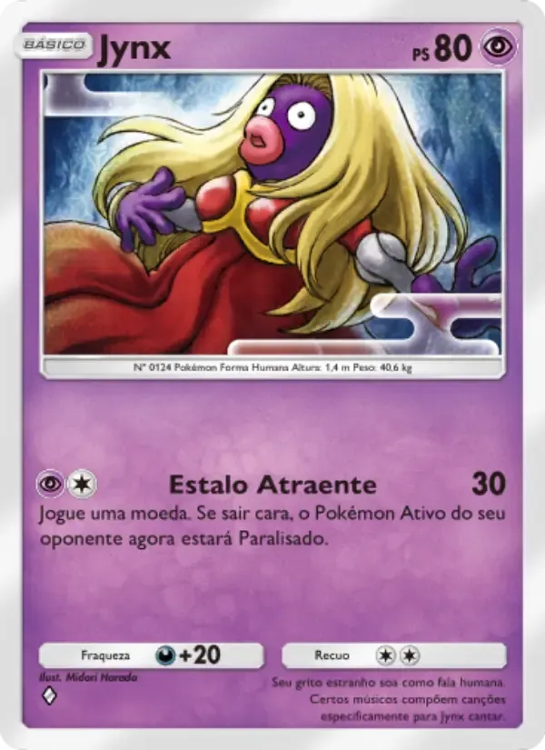 Jynx card in Portuguese