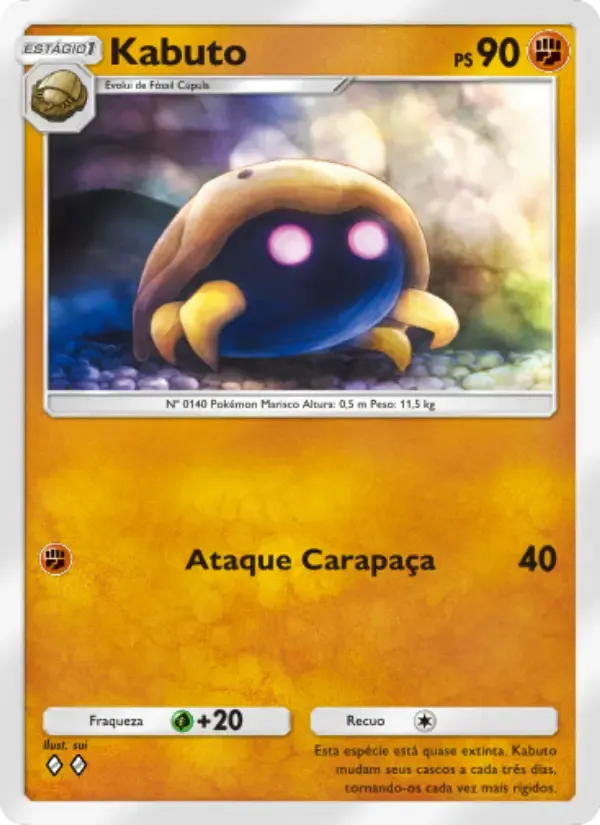 Kabuto card in Portuguese