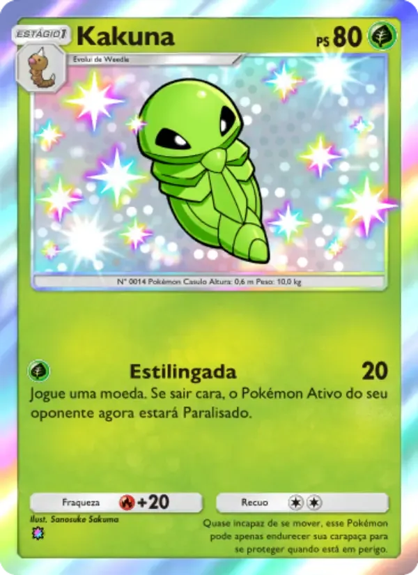 Kakuna card in Portuguese