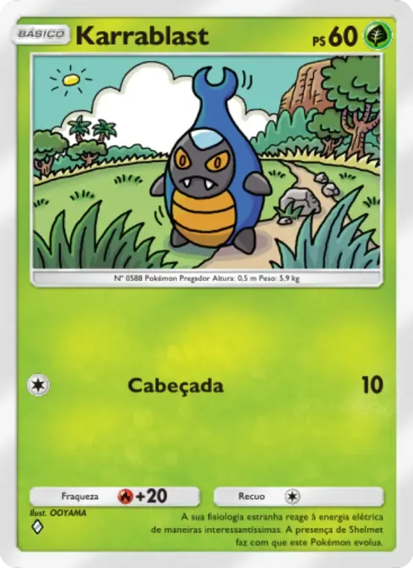 Karrablast card in Portuguese