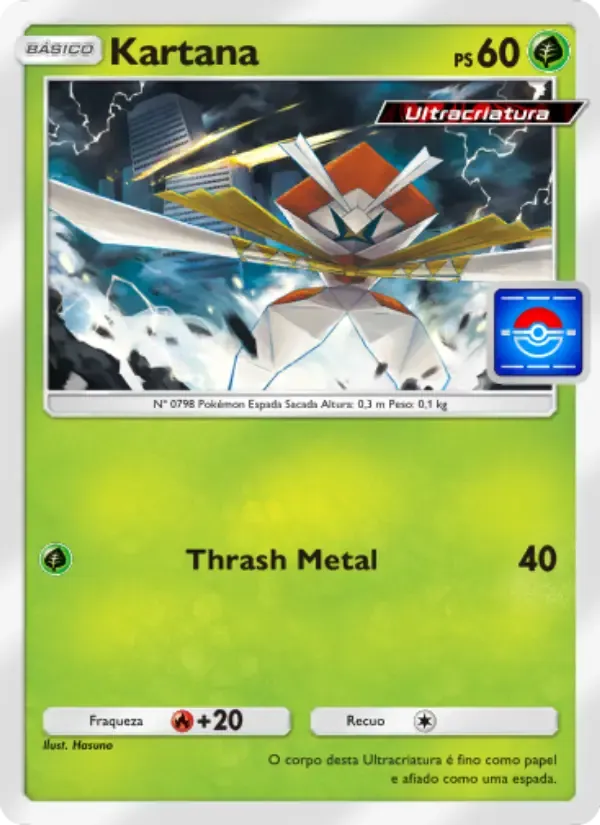 Kartana card in Portuguese