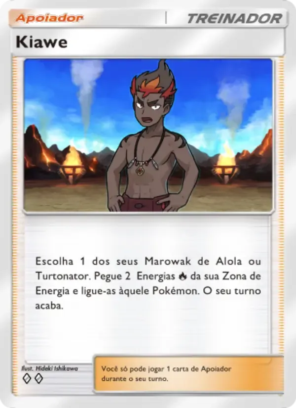 Kiawe card in Portuguese