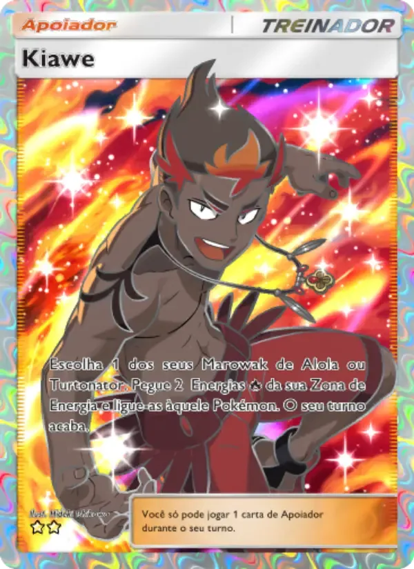 Kiawe card in Portuguese